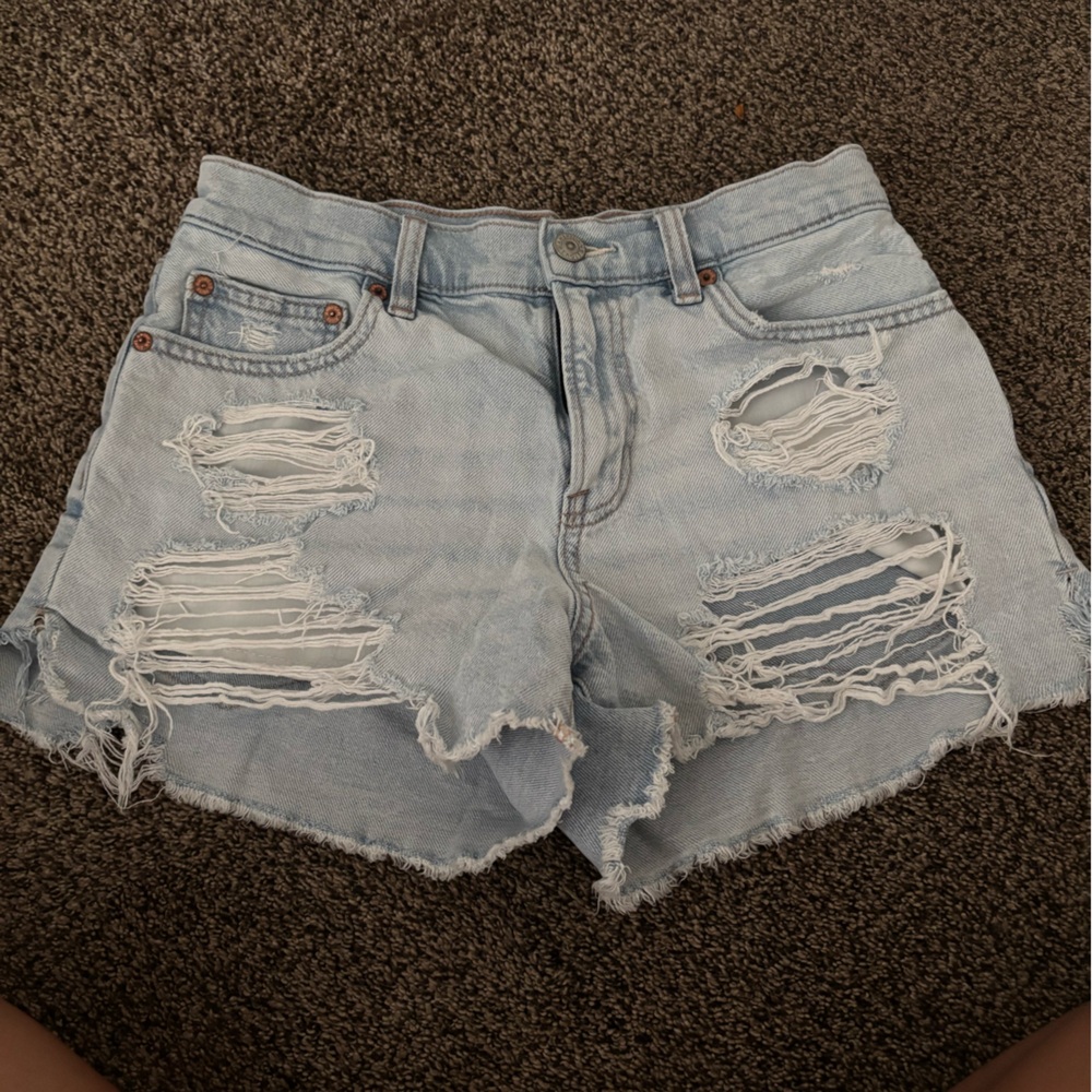 American Eagle Outfitters Light Blue Denim Shorts